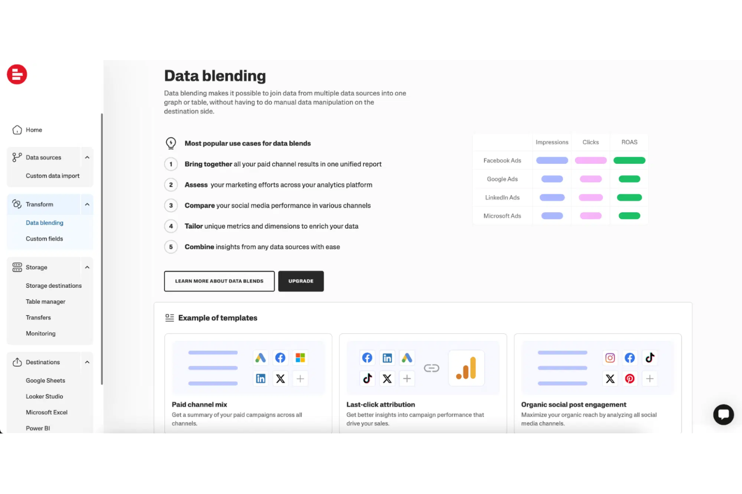 Supermetrics screenshot - 10 Strumenti di Analisi Instagram nel 2026