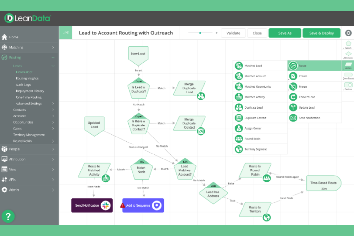 LeanData screenshot - 10 migliori software per la gestione dei lead nel 2026