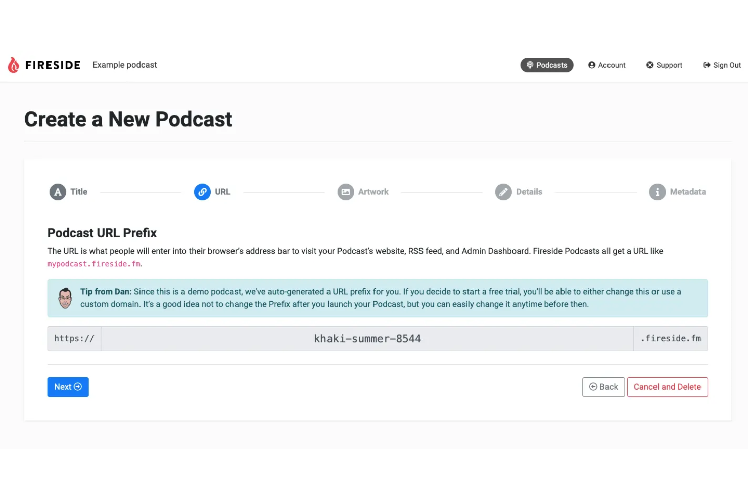 Fireside screenshot - 10 beste podcast-hostingplatforms voor 2026