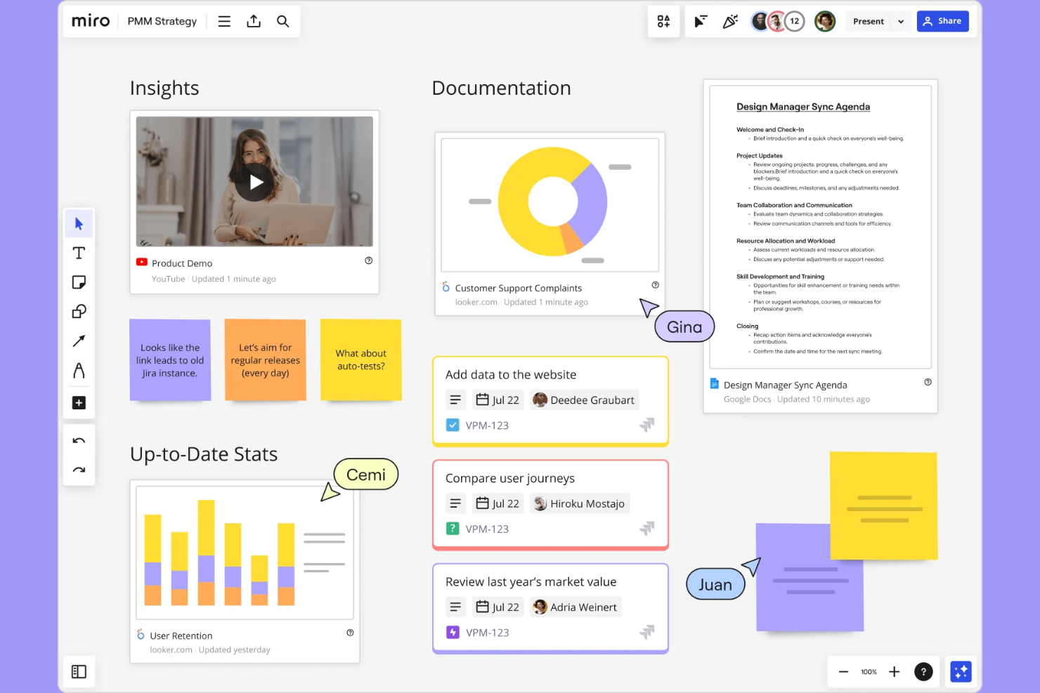 Miro screenshot - 10 beste Trello-alternatieven geselecteerd voor 2026
