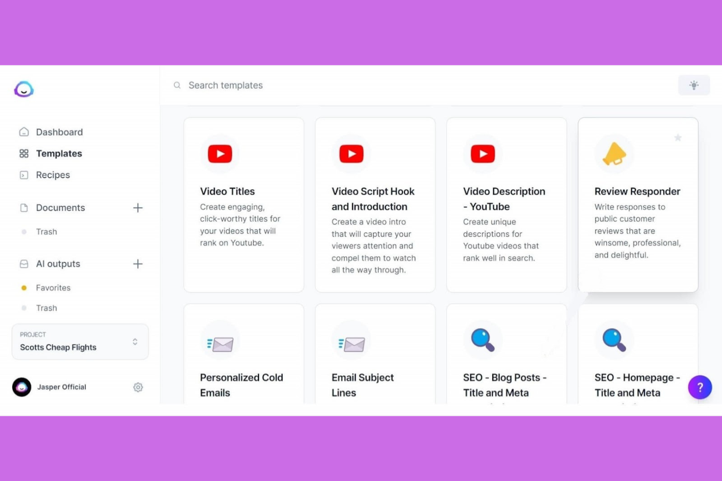 Jasper AI screenshot - 10 beste Blaze AI-alternatieven gerangschikt voor 2026