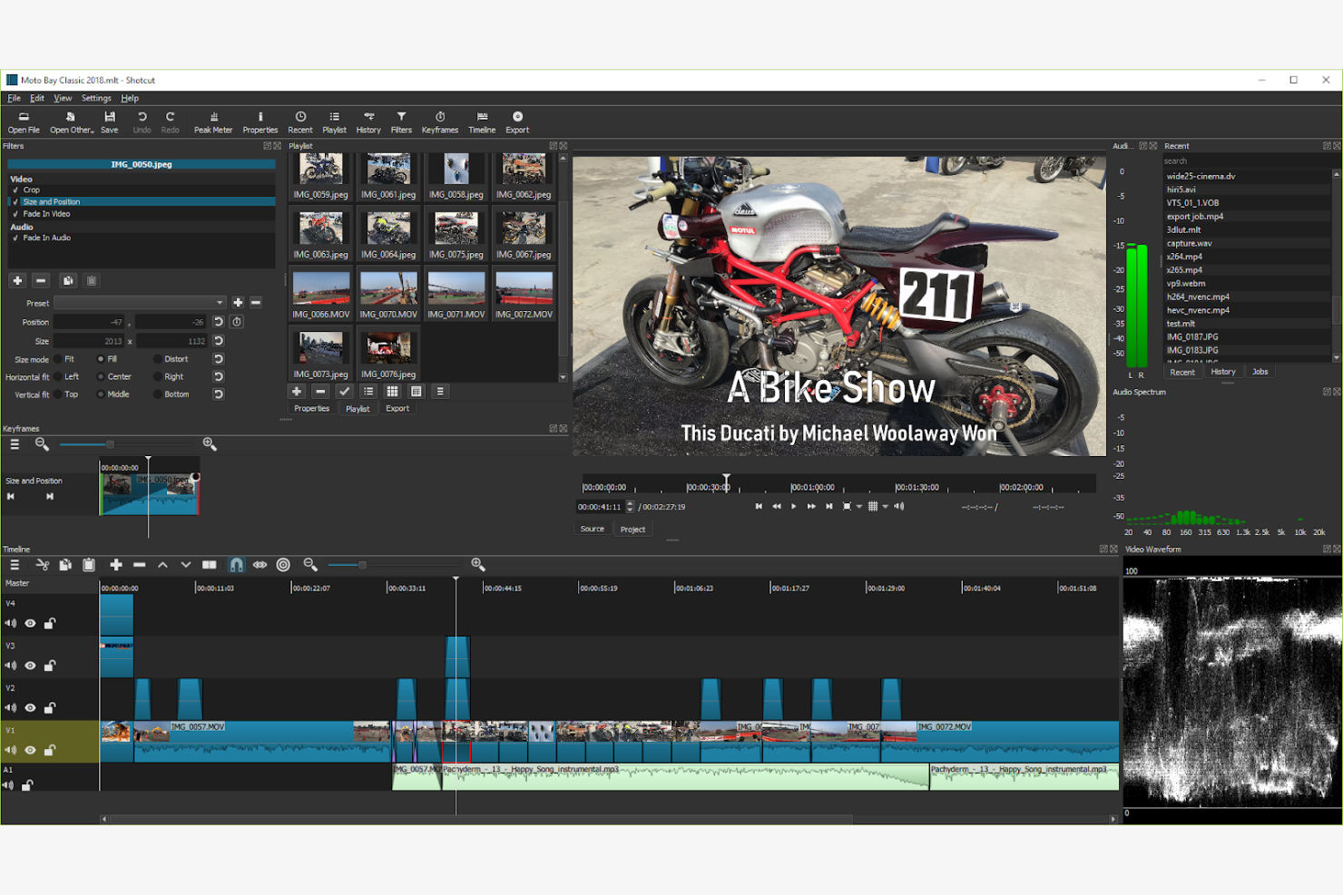 Shotcut screenshot - 10 beste gratis videobewerkingssoftware beoordeeld in 2026