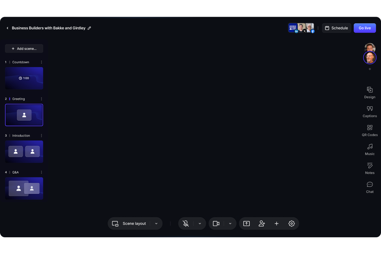 Restream screenshot - 14 beste gratis software voor podcastopnames in 2026