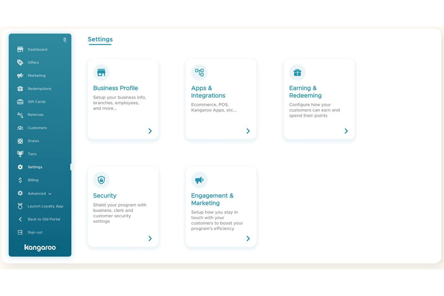 Kangaroo Rewards screenshot - 10 beste software voor loyaliteitsprogramma’s voor kleine bedrijven in 2026
