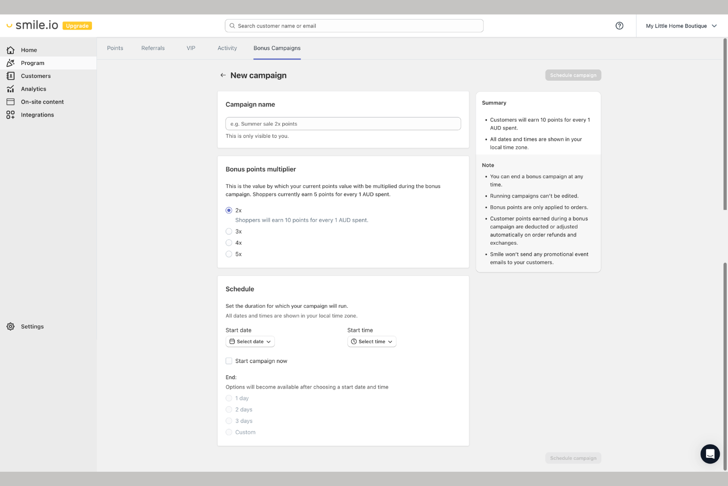 Smile.io screenshot - 19 beste softwareoplossingen voor loyaliteitsbeheer in 2026