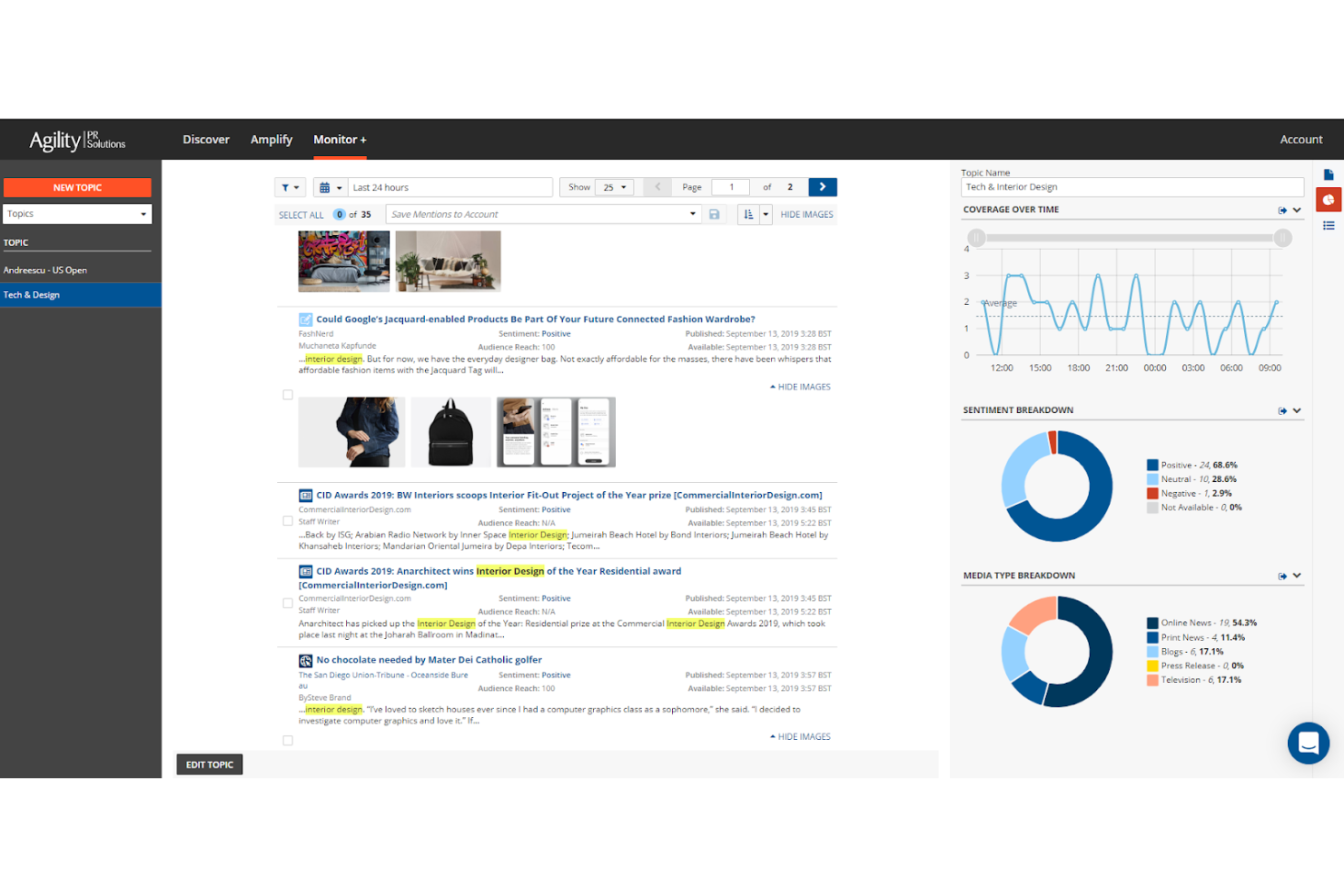 Agility PR Solutions screenshot - 10 beste software voor mediamonitoring, beoordeeld in 2026
