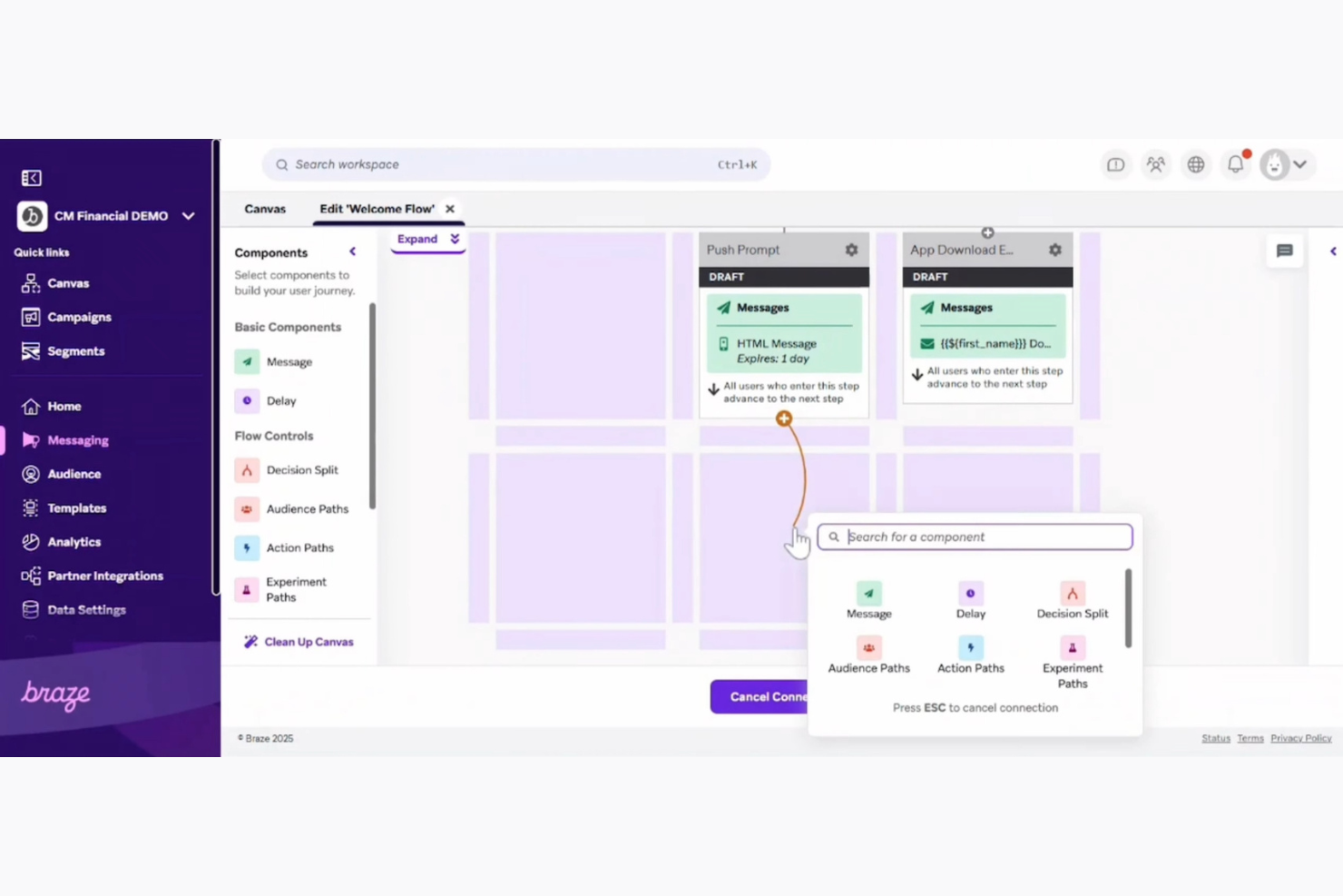 Braze screenshot - 10 beste drag-and-drop-e-mailbouwers beoordeeld in 2026
