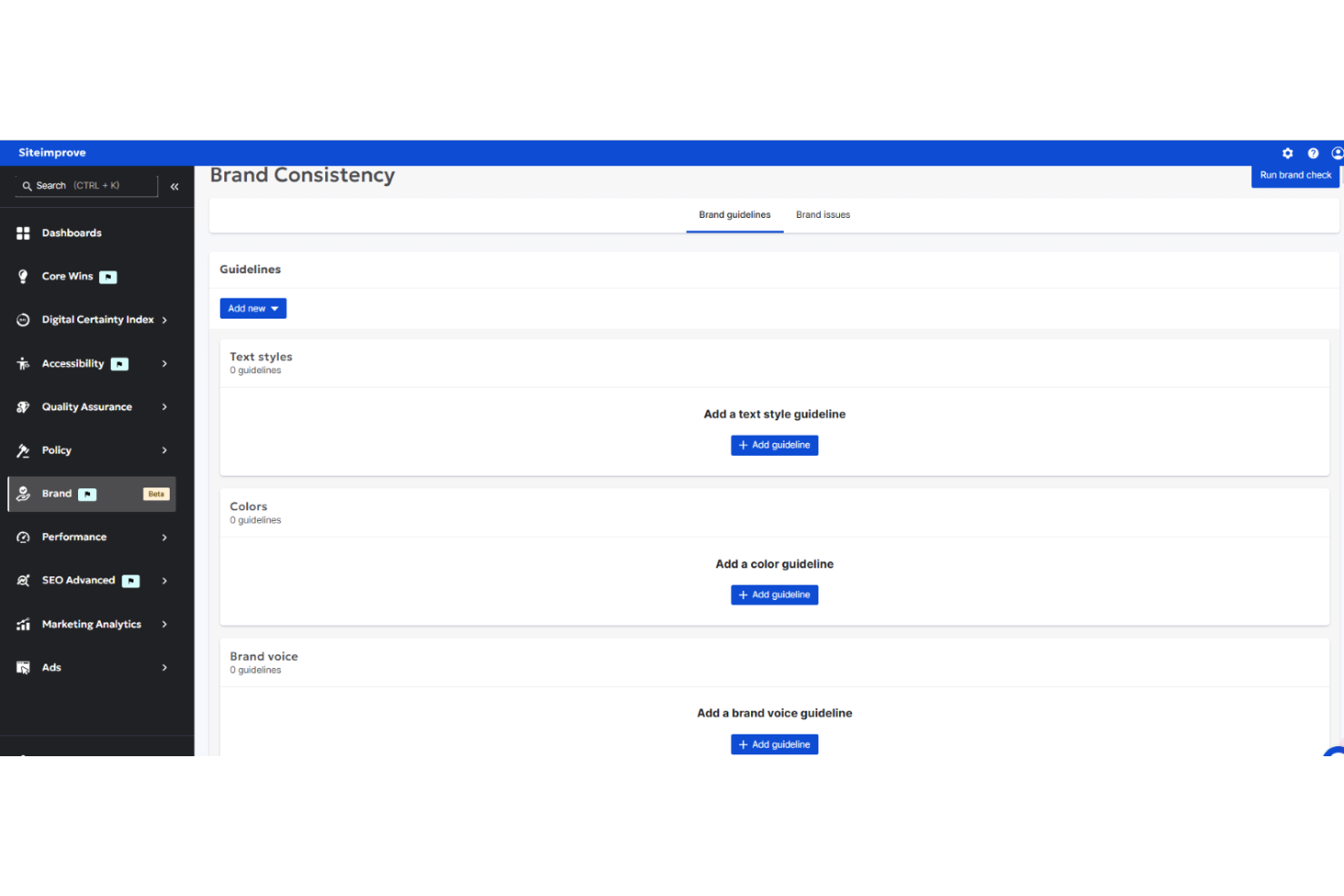 Siteimprove screenshot - 10 beste software voor merkconformiteit beoordeeld in 2026