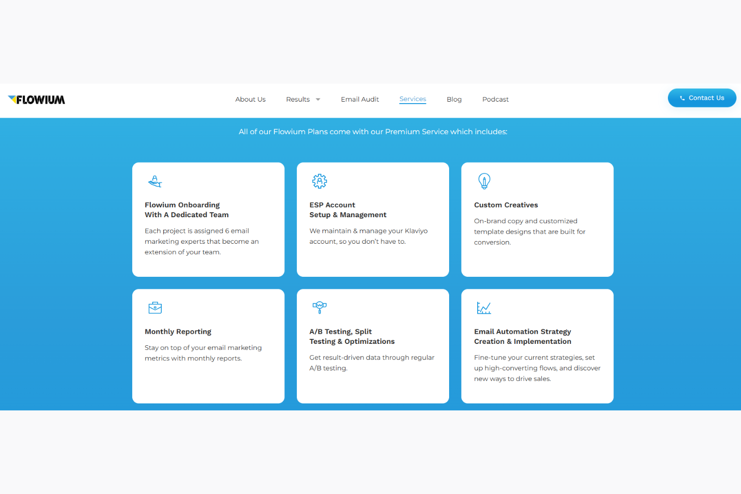Flowium screenshot - 10 beste B2B-e-mailmarketingdiensten beoordeeld in 2026