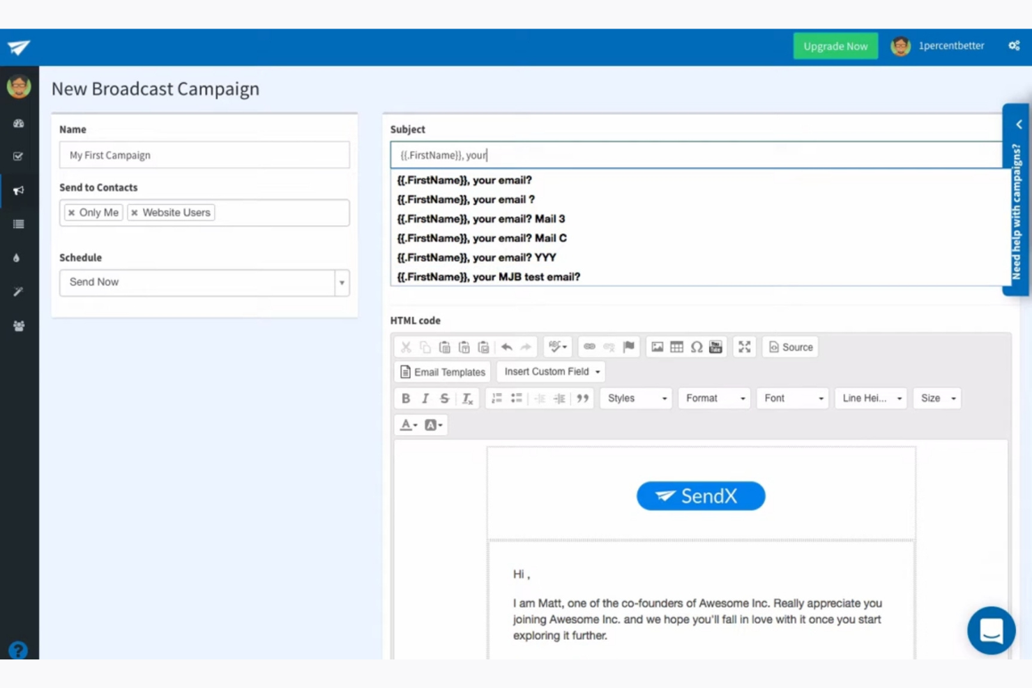 SendX screenshot - 10 beste B2B-e-mailmarketingsoftware beoordeeld in 2026