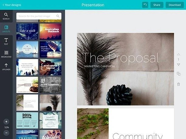 Canva screenshot - 10 beste software voor marketingsamenwerking in 2026