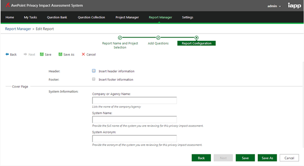 AvePoint Privacy Impact Assessment screenshot - 10 GDPR-software: vergeleken en beoordeeld in 2026