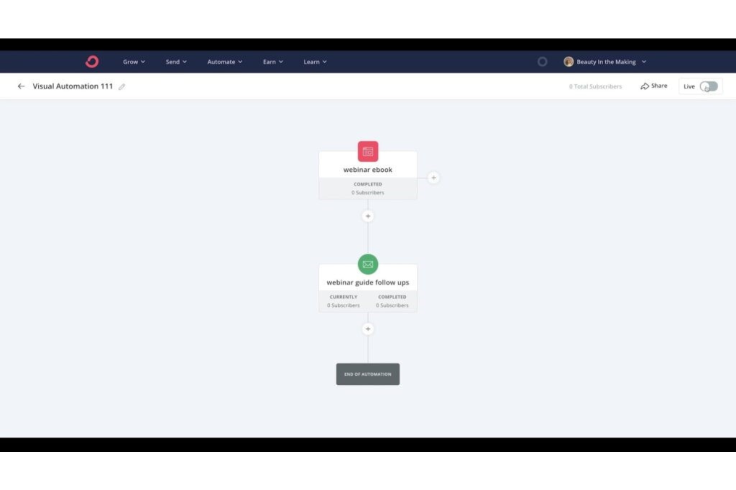 ConverKit screenshot - 10 beste software voor marketingplanning beoordeeld voor 2026