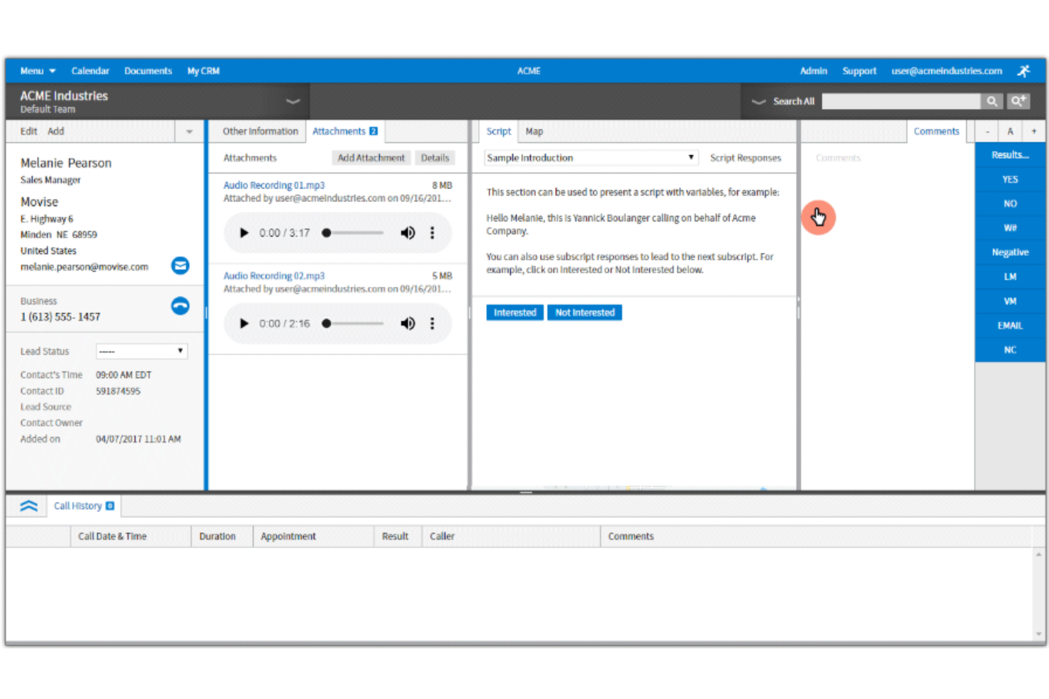VanillaSoft screenshot - 10 beste telemarketingsoftware beoordeeld in 2026
