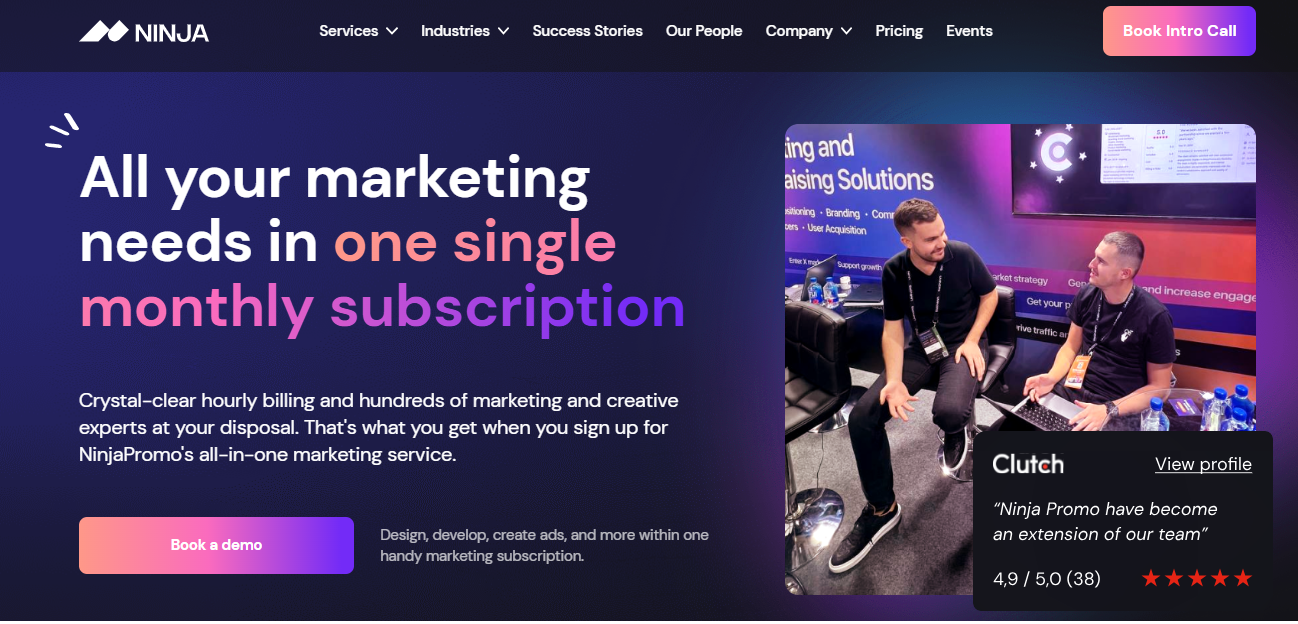 NinjaPromo screenshot - 10 Beste Contentmarketingbureaus Beoordeeld in 2026