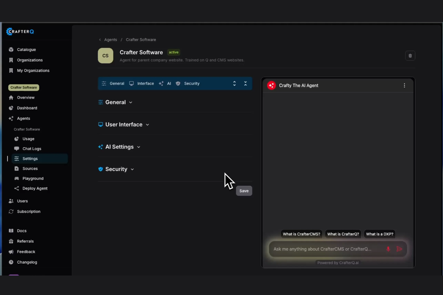 CrafterQ screenshot - 10 beste AI-marketinginstrumenten beoordeeld in 2026