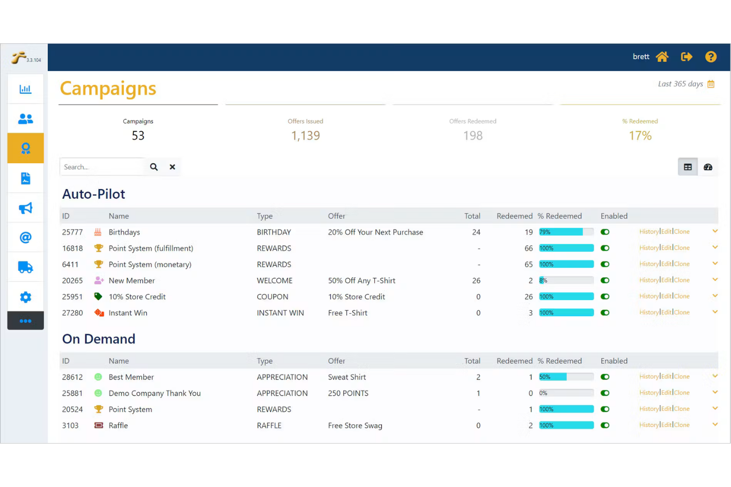 Preferred Patron Loyalty screenshot - 10 beste software voor loyaliteitsprogramma’s voor kleine bedrijven in 2026