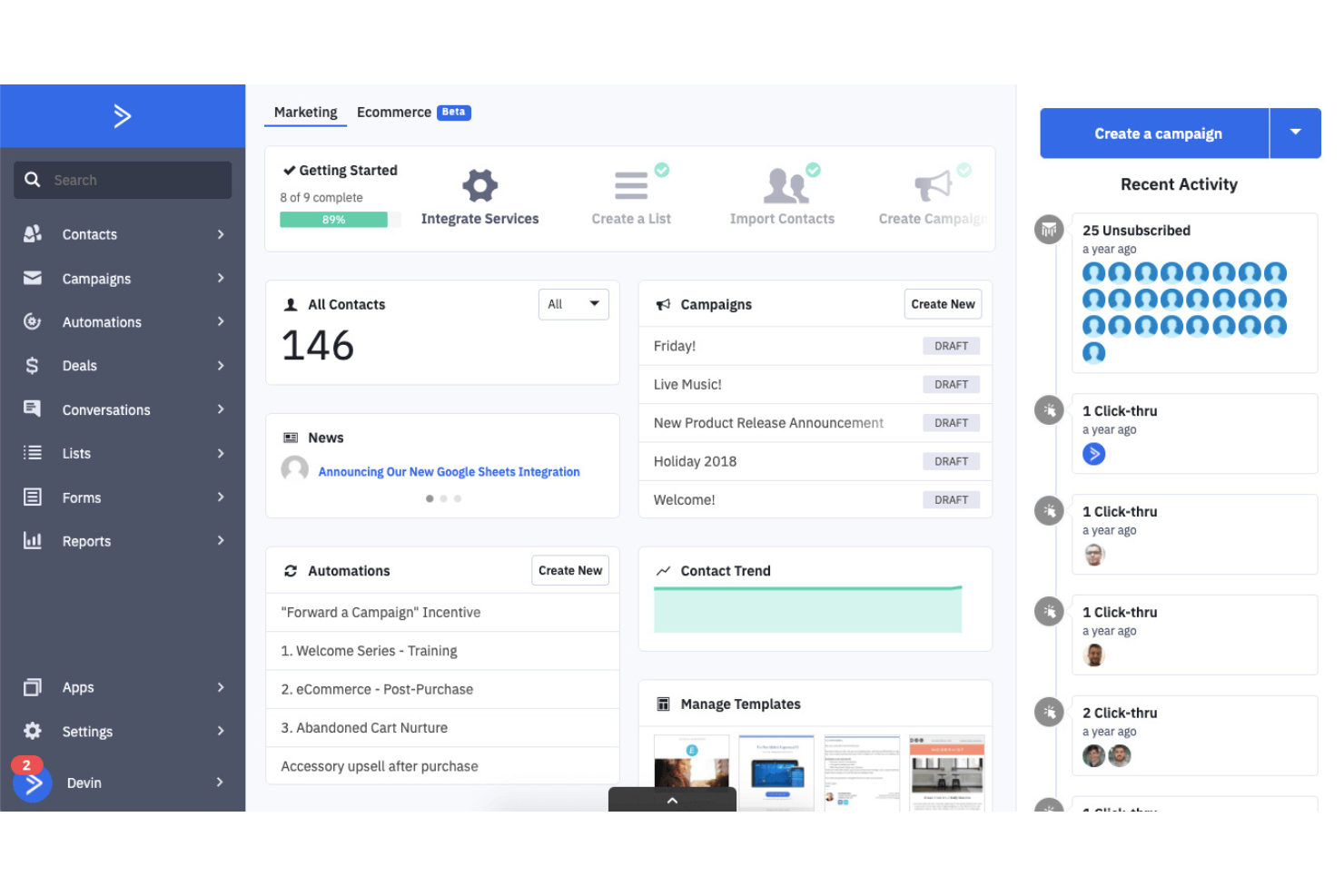 ActiveCampaign screenshot - 10 beste software voor leadscoring in 2026
