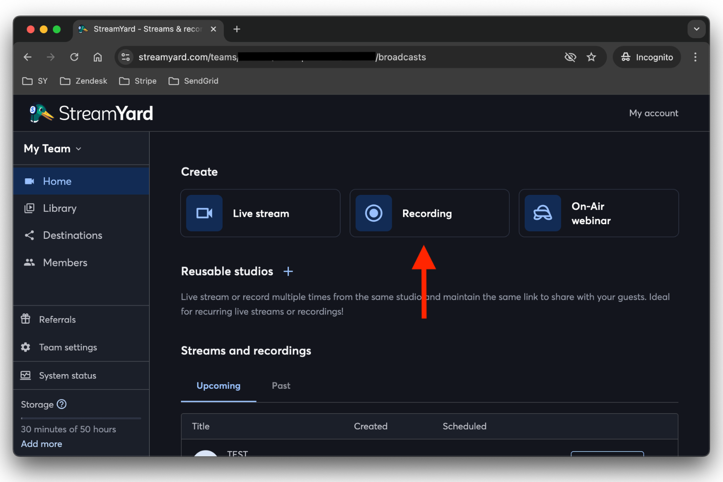 StreamYard screenshot - 14 beste gratis software voor podcastopnames in 2026
