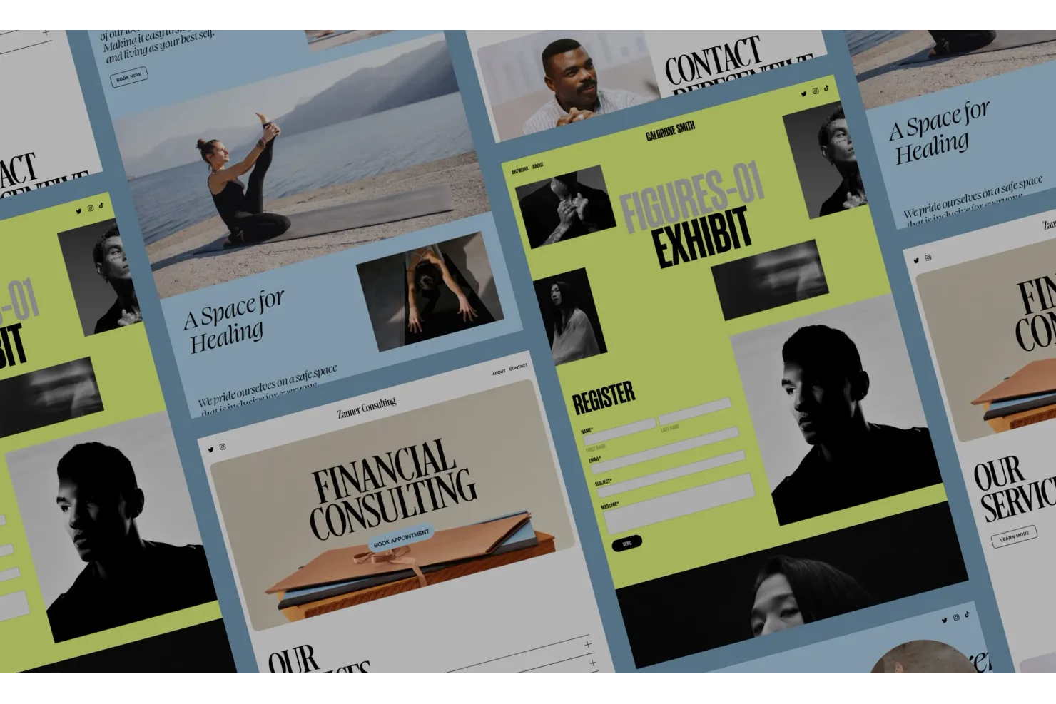 Squarespace screenshot - 10 bästa Carrd-alternativ för målsidor under 2026