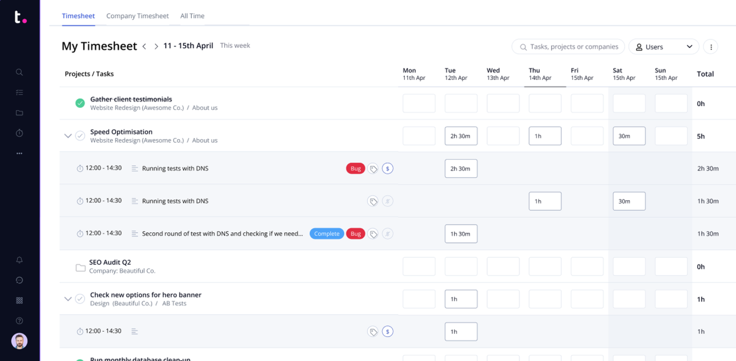 Teamwork.com screenshot - 10 Smartsheet-alternatieven in 2026