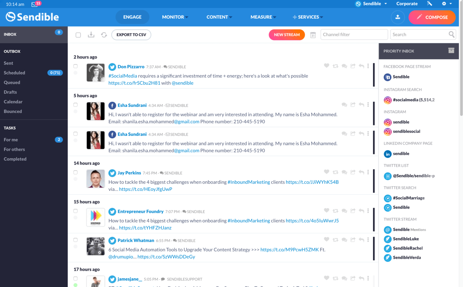 Sendible screenshot - Die 10 besten Sprout-Social-Konkurrenten im Test 2026