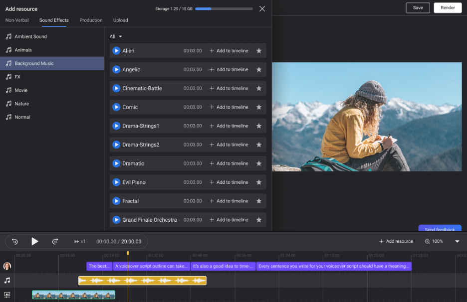 LOVO AI screenshot - 10 beste Murf-AI-Alternativen im Test 2026