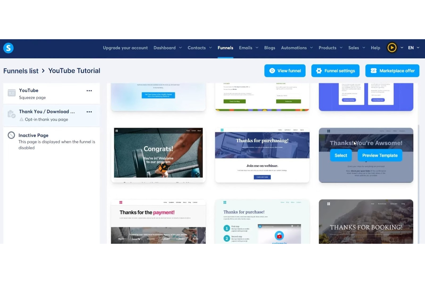 Systeme.io screenshot - 10 Beste Kajabi-Alternativen im Test 2026
