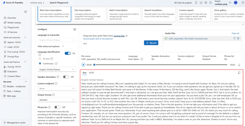 Microsoft Azure screenshot - 10 beste Murf-AI-Alternativen im Test 2026