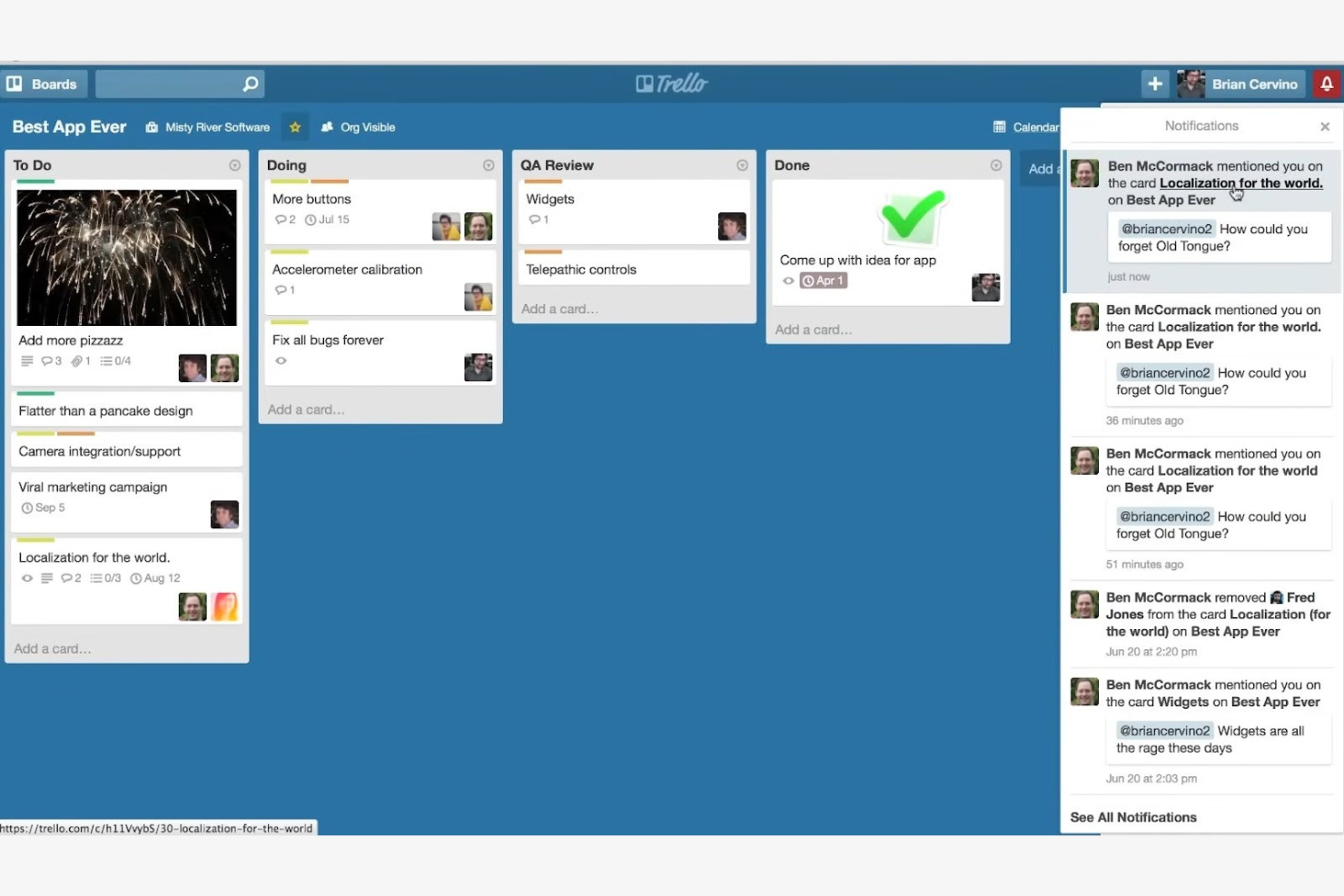 Trello screenshot - 10 beste Bonsai-Alternativen im Test 2026