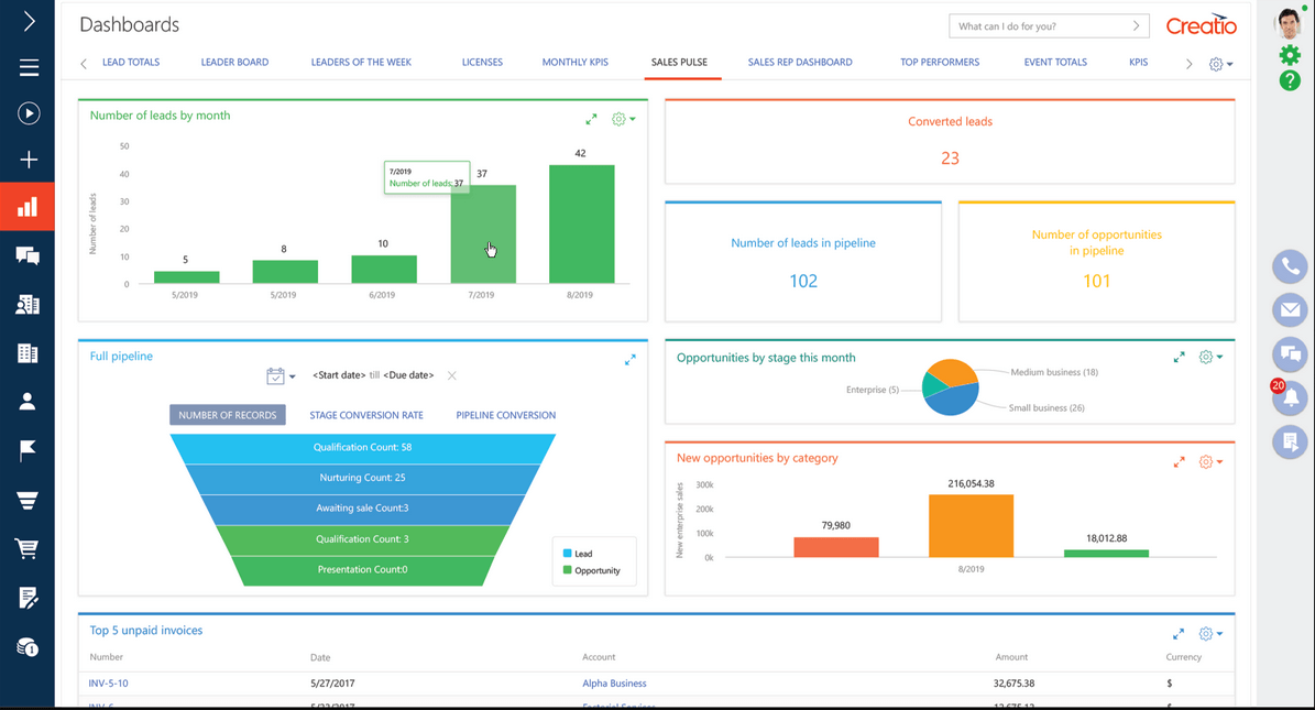 Creatio Marketing screenshot - 30 Best Affiliate Marketing Software Reviewed for 2026