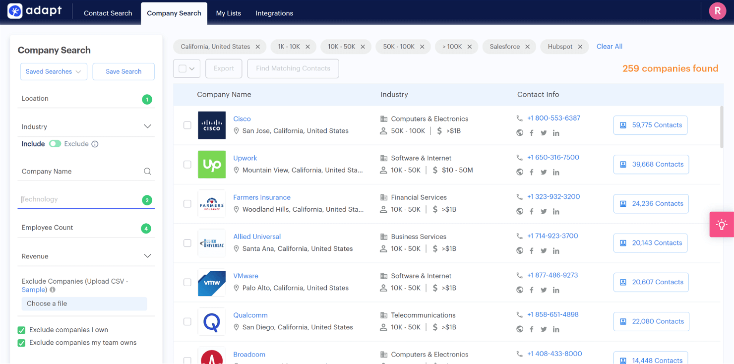 Adapt screenshot - 21 Best Account-Based Marketing Software: Reviewed for 2026