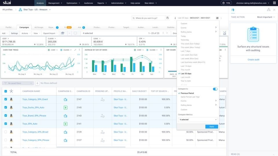 Skai screenshot - 35 Best Digital Marketing Platforms: Reviewed For 2026