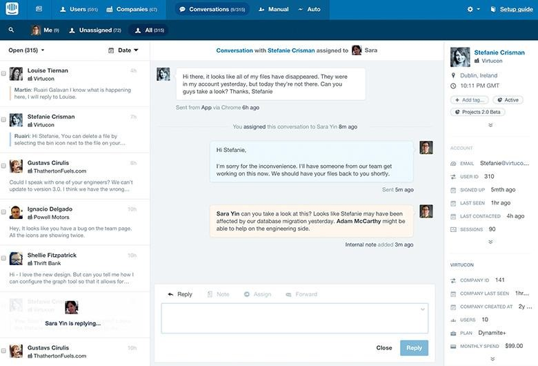 Intercom screenshot - 21 Beste Marketing-CRM-Software Im Test Für 2026