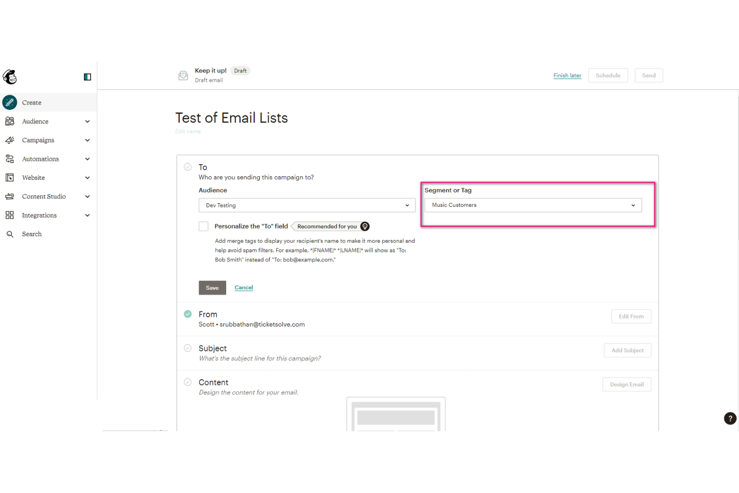 Mailchimp screenshot - 10 Best MailerLite Alternatives Reviewed In 2026