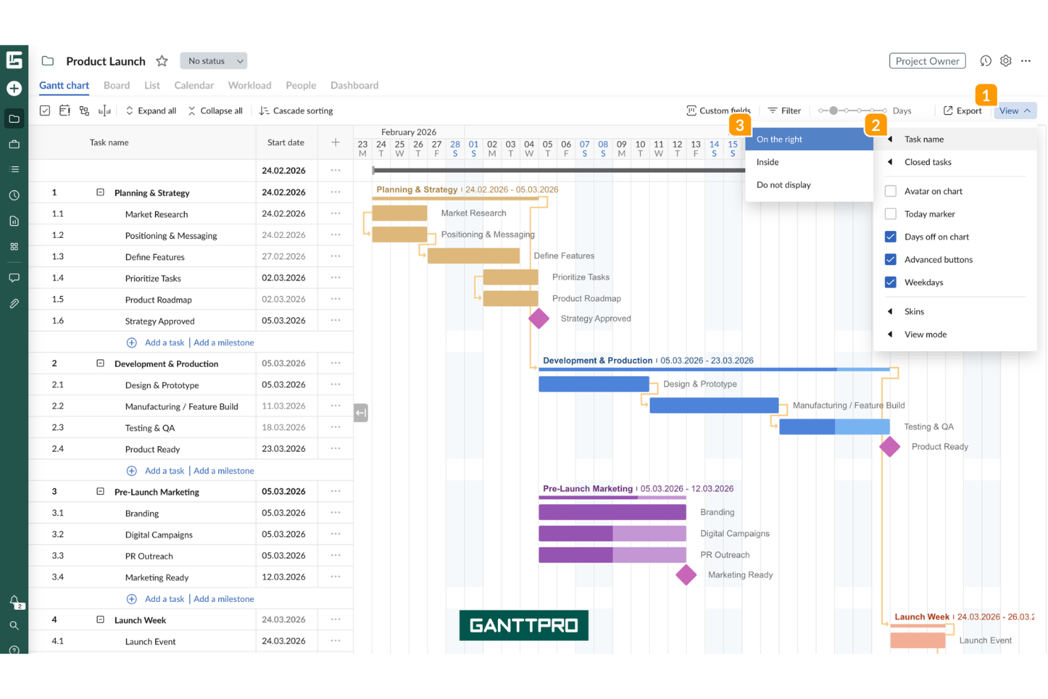 GanttPRO screenshot - 10 Best ClickUp Alternatives Reviewed in 2026