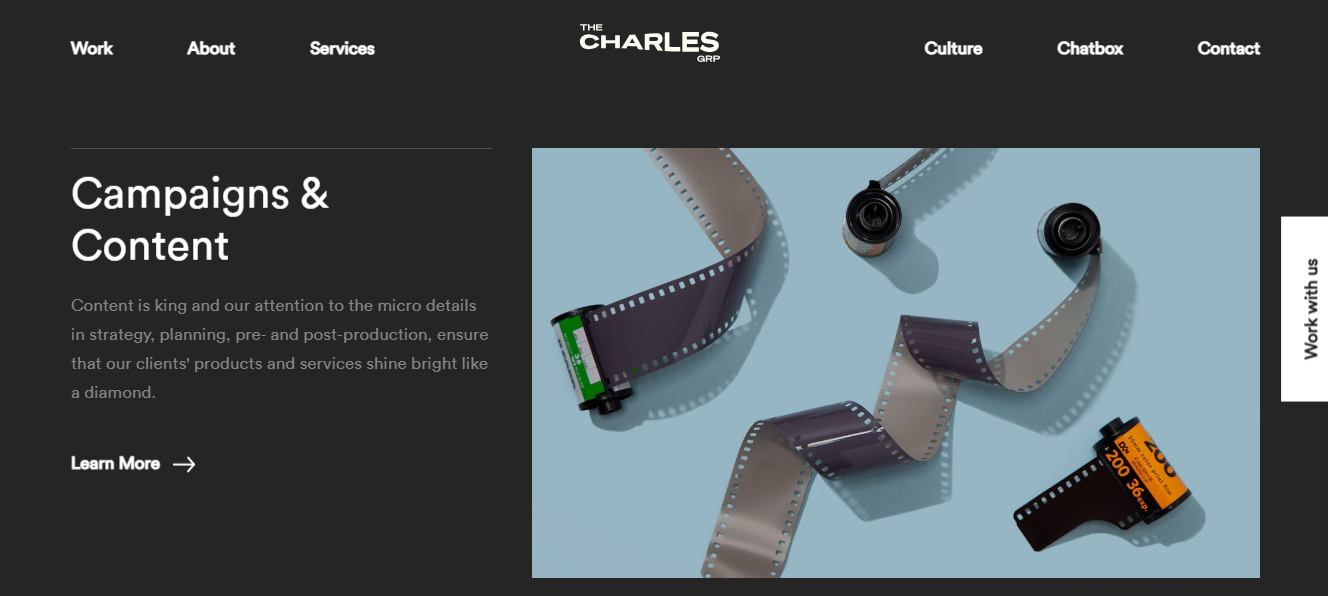 The Charles screenshot - 17 Best Content Marketing Agencies Reviewed in 2026