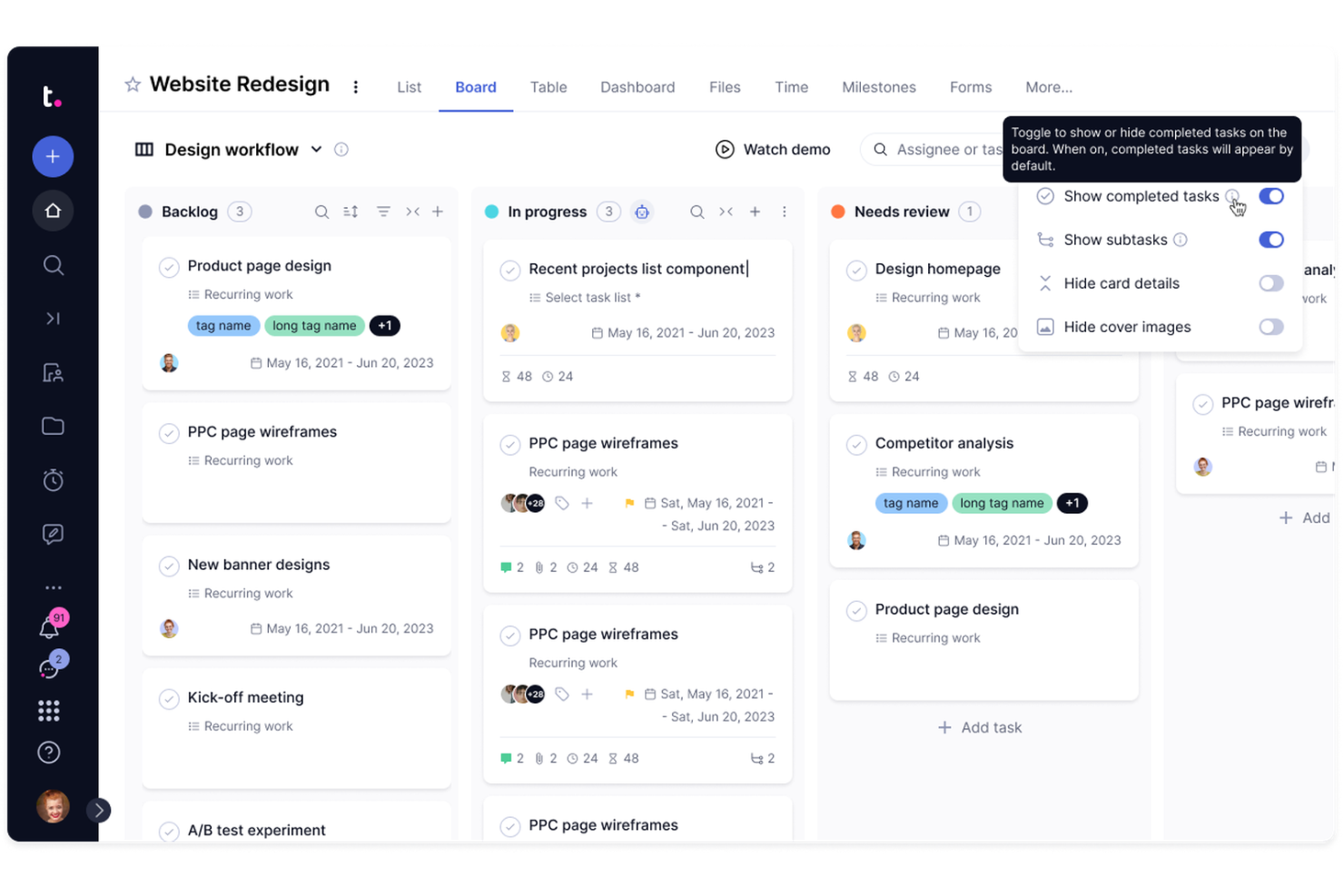 Teamwork screenshot - 10 Best ClickUp Alternatives Reviewed in 2026