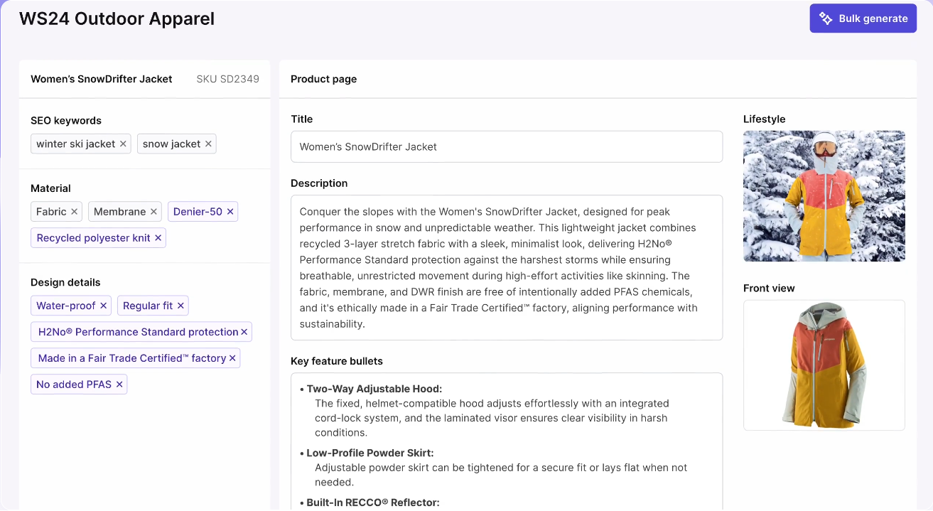 Hypotenuse AI screenshot - 14 Best Google Ads AI Copy Tools Reviewed In 2026