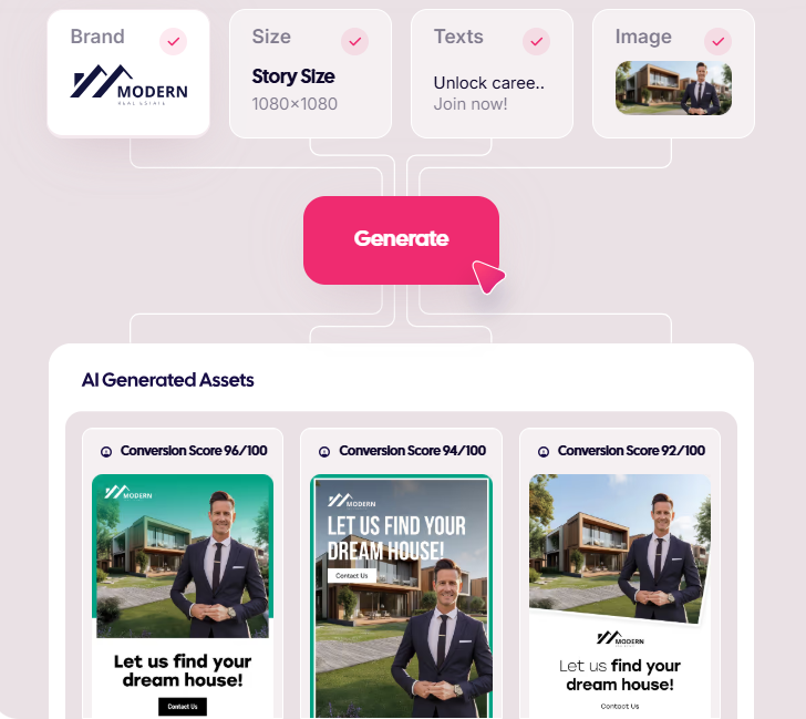 AdCreative.ai screenshot - 14 Best Google Ads AI Copy Tools Reviewed In 2026