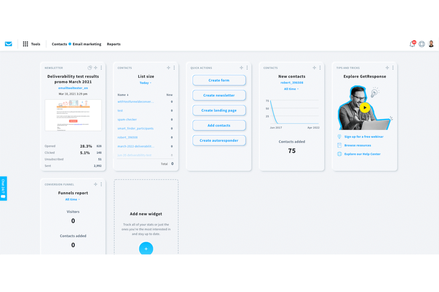 GetResponse screenshot - 34 Best Marketing Automation Software Reviewed for 2026
