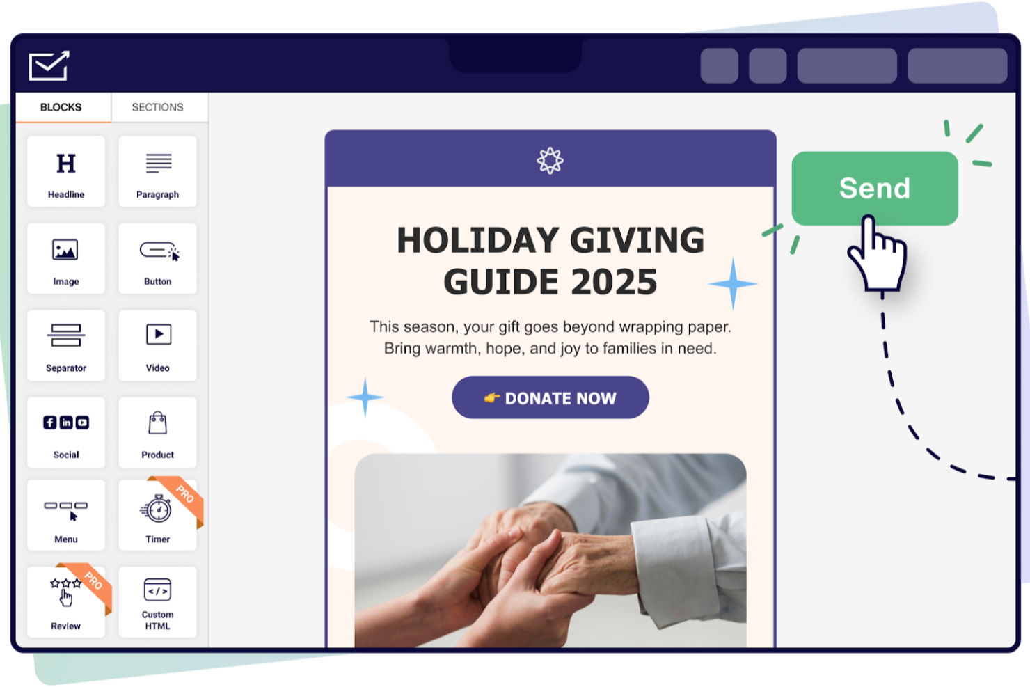 Sender screenshot - 19 Best Email Template Builder Software Reviewed in 2026