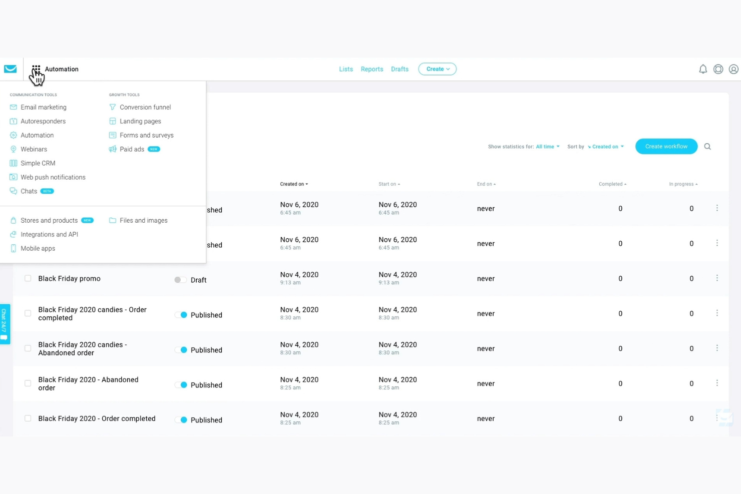 GetResponse screenshot - 19 Best Transactional Email Software Reviewed in 2026