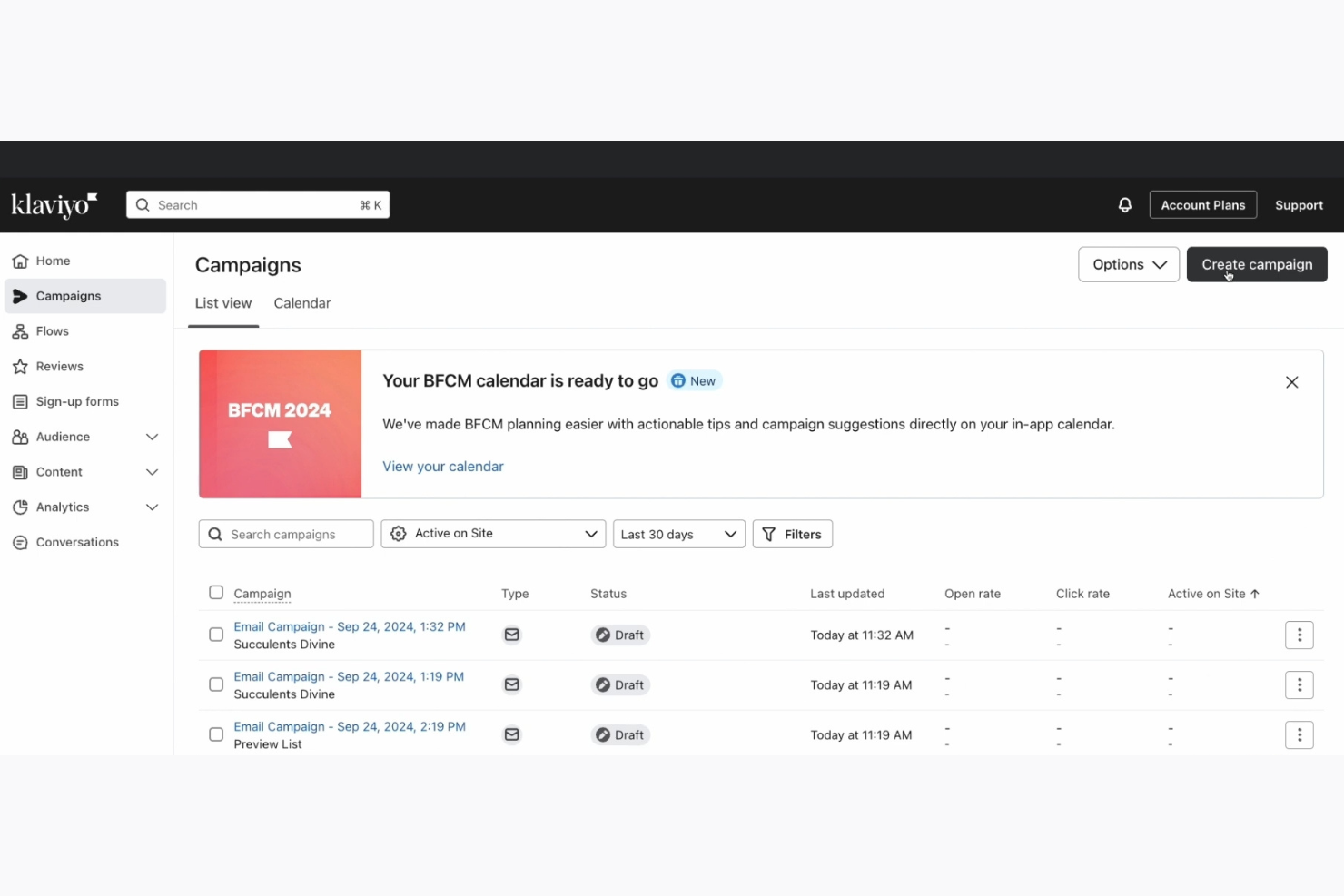 Klaviyo screenshot - 17 Best Transactional Email Software Reviewed in 2026