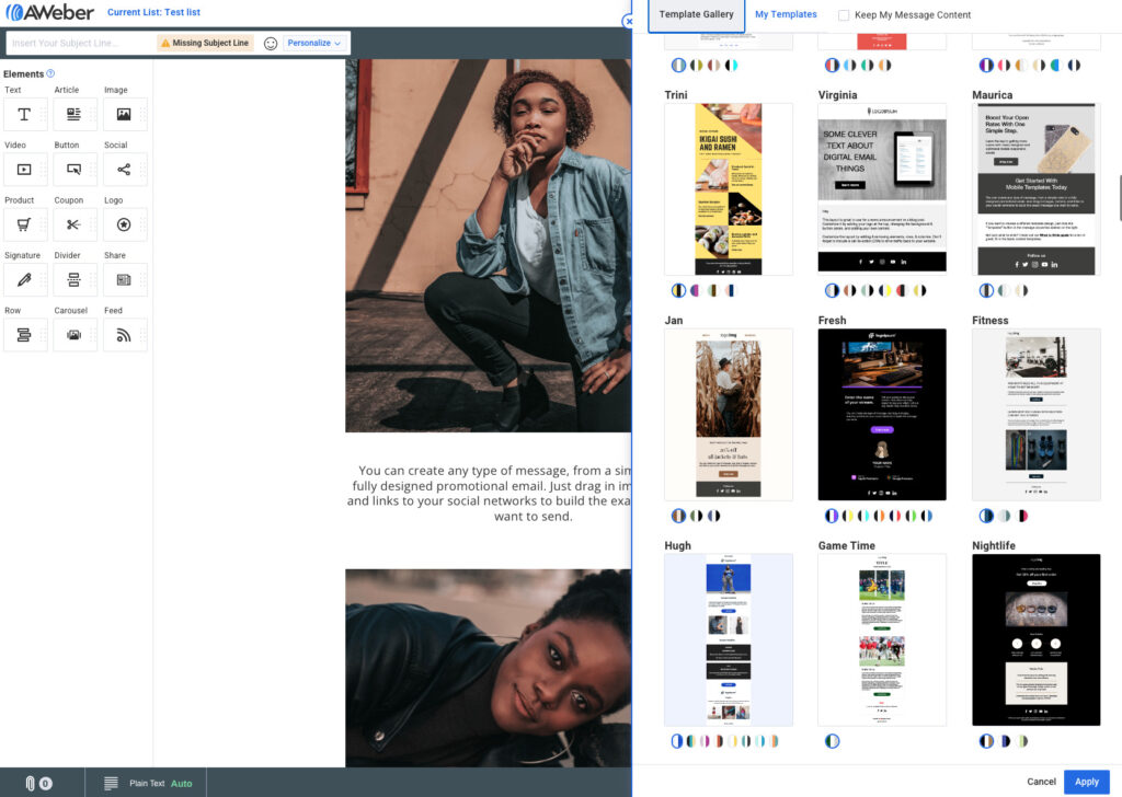 AWeber screenshot - 18 Best Email Newsletter Software Reviewed in 2026