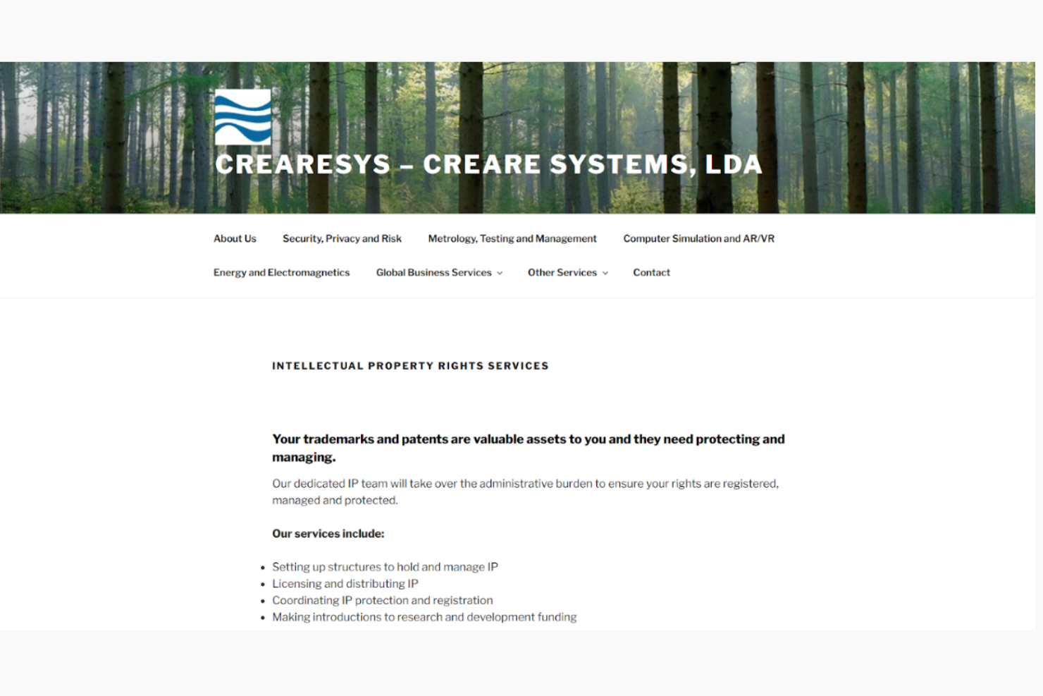 CreareSys – Creare Systems, Lda screenshot - 17 Best Intellectual Property Protection Services for 2026