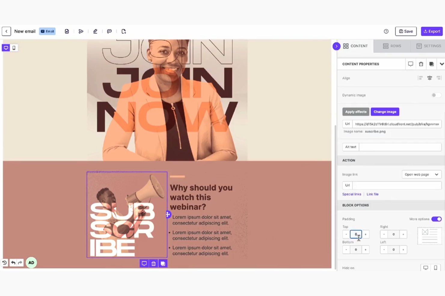 Beefree screenshot - 16 Best Drag and Drop Email Builder Reviewed in 2026