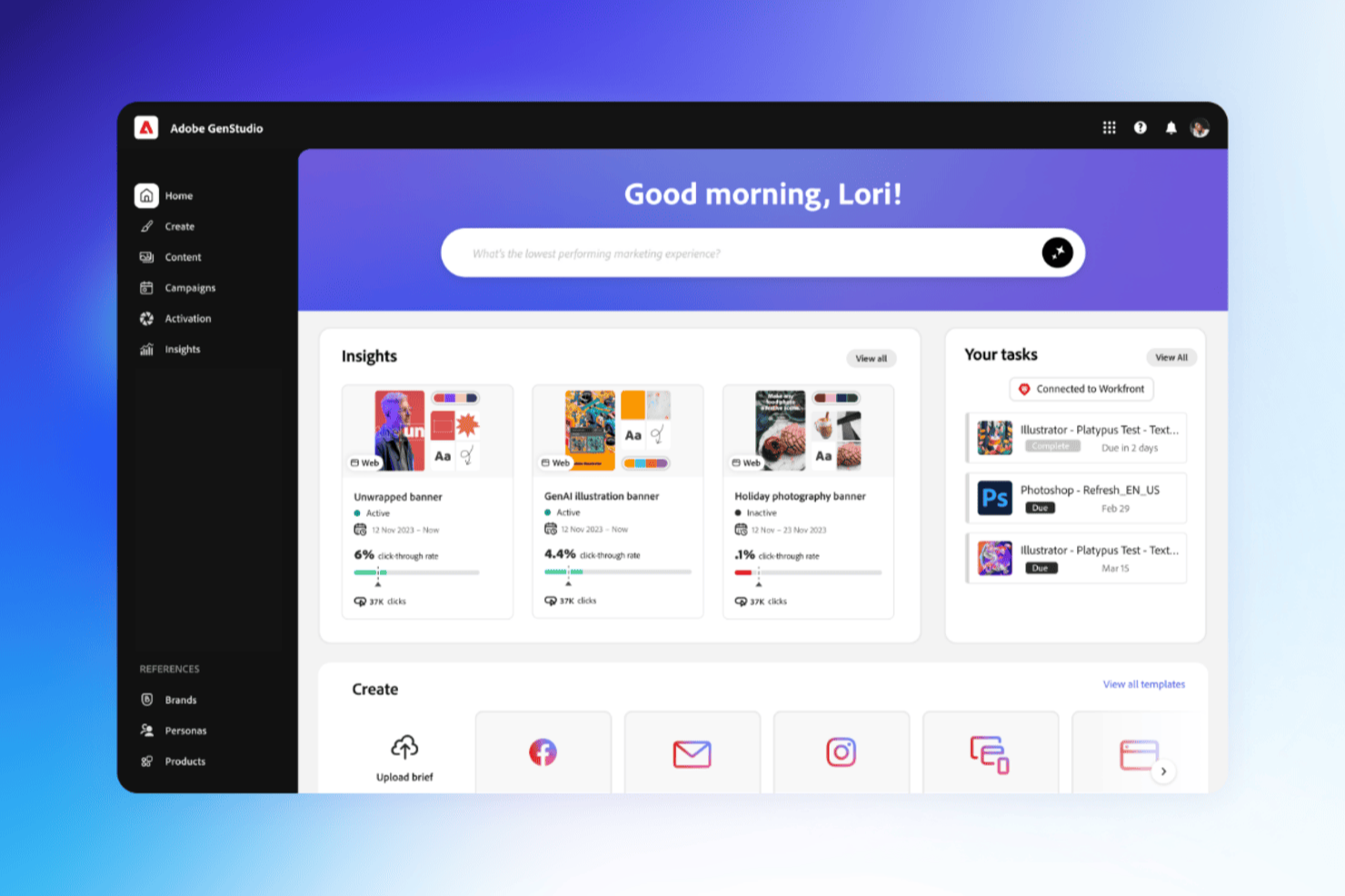 GenStudio screenshot - 20 Best AI Content Writing Tools Reviewed in 2026