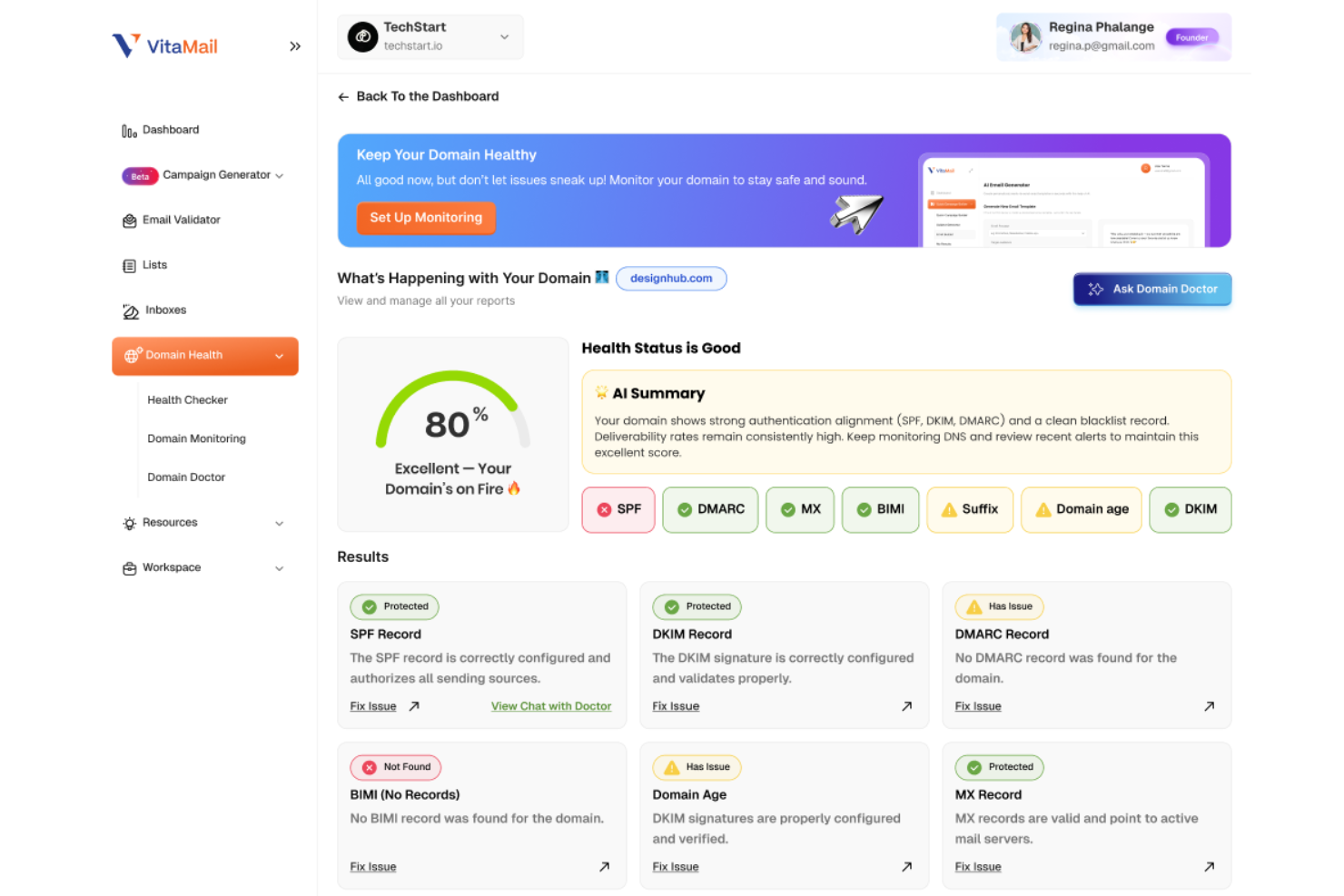 VitaMail screenshot - 16 Best Free Email Marketing Software Reviewed in 2026