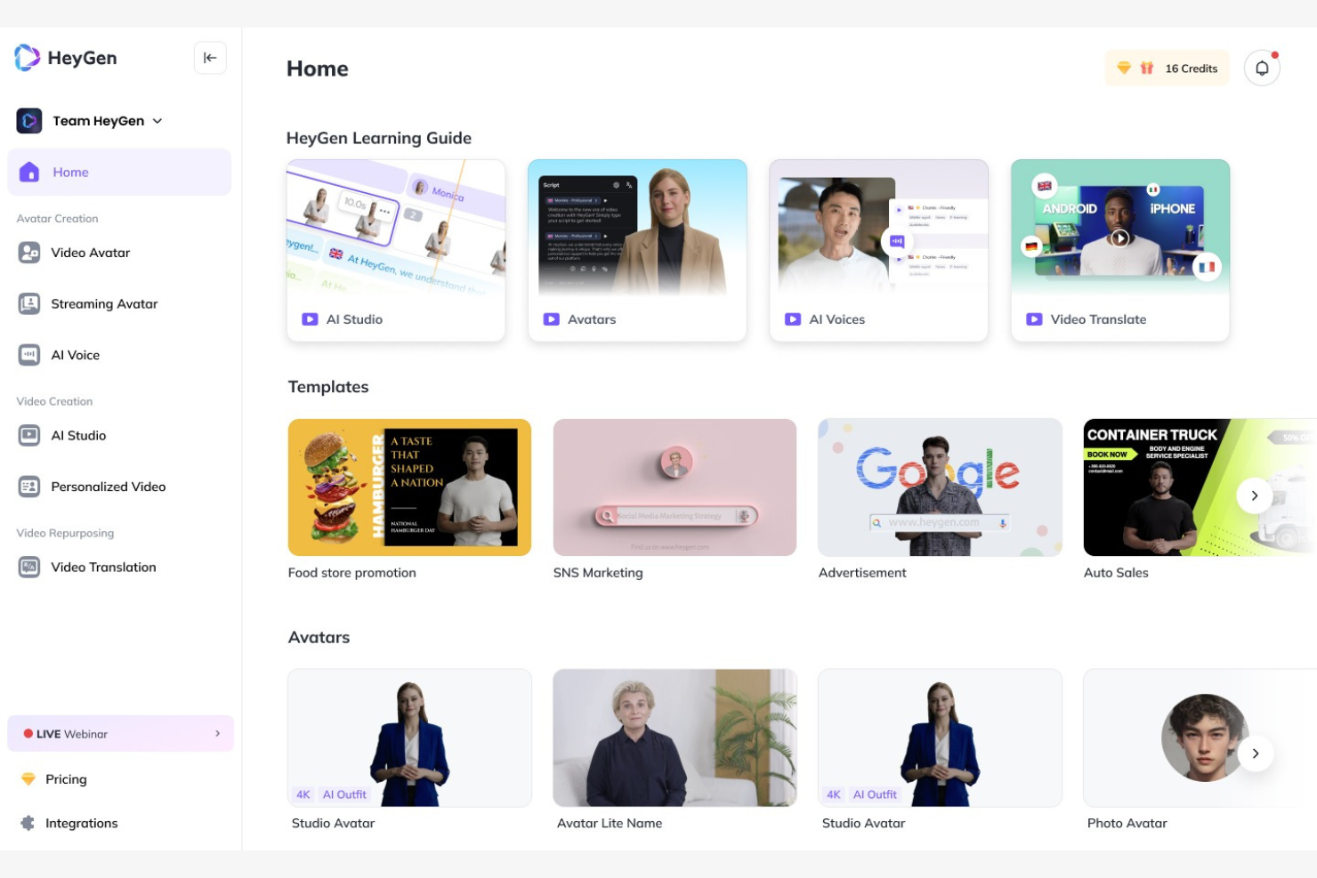 HeyGen screenshot - 18 Best Free AI Video Generator Reviewed in 2026
